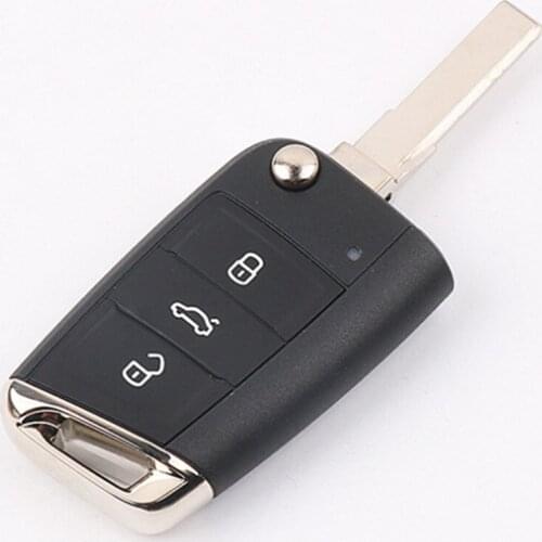 DAKATU 3 Buttons Replacement Flip Folding Remote Key Shell Case For VW Gof7 Lamando B8 Variant Fob Key Cover