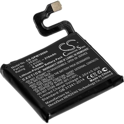 CS 210mAh / 0.80Wh battery for OPPO 41mm, OW19W2, Watch 41mm XE906