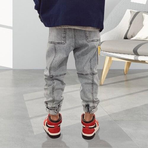 Kids Pants Girls Toddler Boys Jeans Thick Children Jeans for Boys Jeans Kids Boy Casual Denim Pants Toddler Kids Clothing 5-14Y