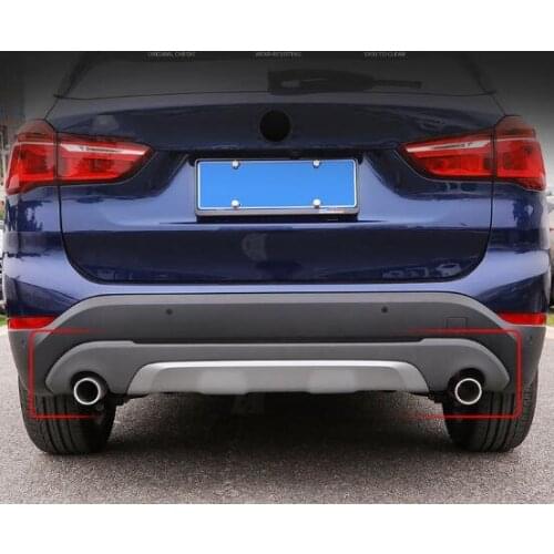 For BMW X1 2016-2019 304#stainless steel High quality 2pcs car Exhaust pipe outlet decoration muffler,silencer