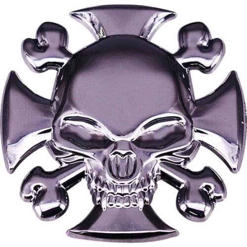 Iron Cross Skull Skeleton Lapel Pin Brooch