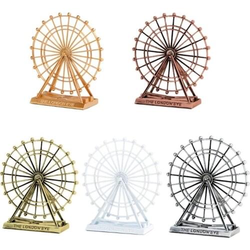 Metal Rotating Wheel Ornament Modern Living Room Home Decorations Creative Desk Wine Cabinet Decor Gift