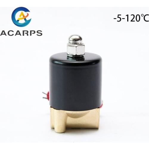 1/8" High Tempera Normally Closed Brass Electric Solenoid Valve 110VAC 380VAC 220VAC 24VDC 12VDC Solenoid Valve