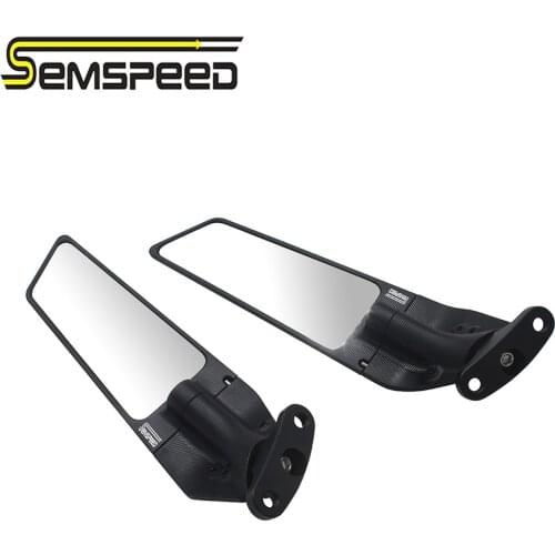 Newest Modified Motorcycle 2PCS Rear-view Mirrors Wind Wing Adjustable Rotating Side Mirrors For KAWASAKI ZX-10R 2009-2020 2021
