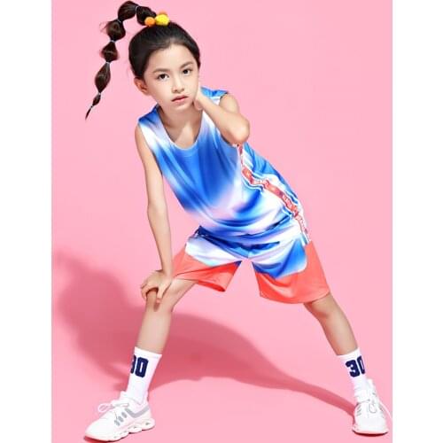 Boys and girls Basketball Jersey shorts kids Basketball game training suit Custom Basketball Uniforms for childrens youth