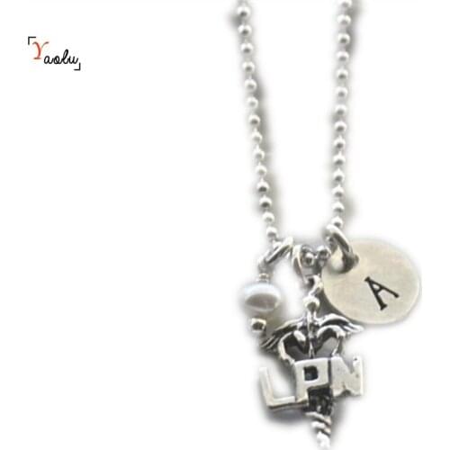 LPN Necklace Nurse Jewelry Custom Nurse Necklace Nurse Graduation Gift Nurse Thank You Gift
