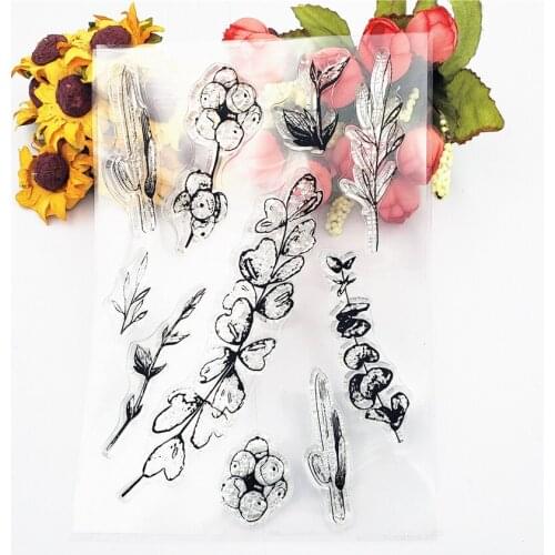 PANFELOU 11*16cm Dreamy flowers Transparent Silicone Rubber Clear Stamps cartoon for Scrapbooking/DIY Easter wedding album