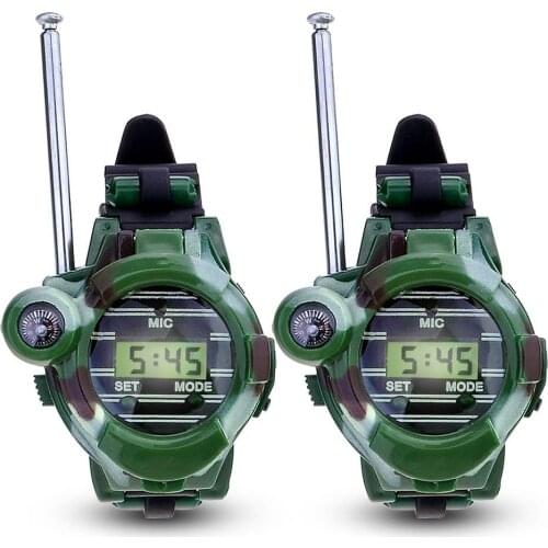 Children Education Toys 2pcs/Pair Toy Walkie Talkies 7 in 1 Children Watch Radio Walkie Talkie Outdoor Interphone Toy