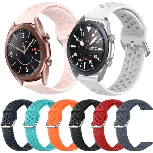 Wrist Strap For Samsung Galaxy Watch 3 45mm 41mm Silicone Band Bracelet for Samsung 46mm 42mm Watch Active 2 Gear S3 Watchband