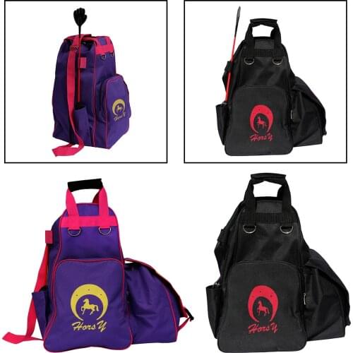 Equestrian Backpack Horse Riding Helmet Boots Armor Storage Bag Big Capacity