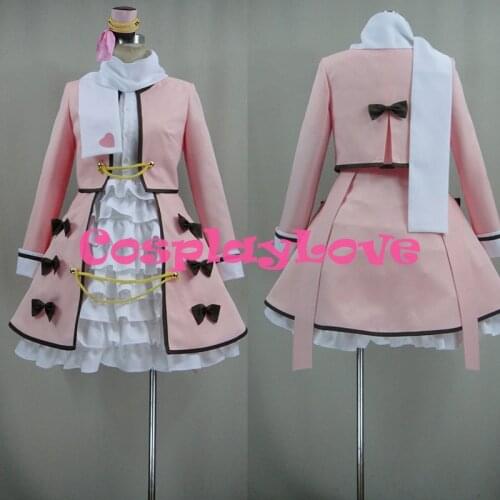 Custom Made Japanese Anime Love Live! Kousaka Honoka Lolita Pink Dress Cosplay Costume For Halloween Carnival Christmas