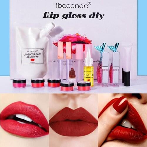 DIY Lip Gloss Base Gel Set Moisturizing Versagel Lipgloss Base Safe Handmade Cosmetic Lasting Lip Gloss Set