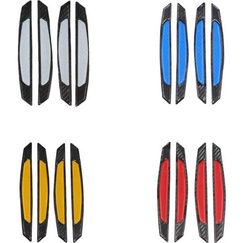 Cover Universal Stickers Decals Carbon Fiber Strips Car Door Guard Bumper Anti Scratch Trim Corner Protector