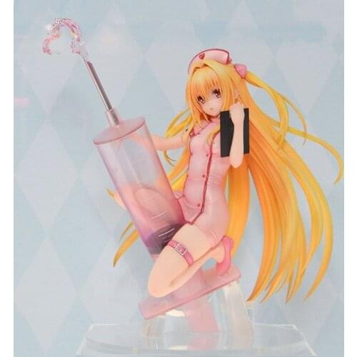 Japanese Anime To Love Ru Darkness Nurse Golden Darkness Konjiki no Yami PVC Action Figures Collection Model Toy Doll