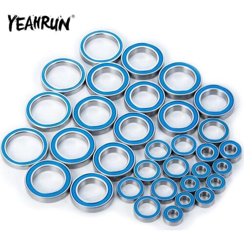 YEAHRUN 35Pcs Wheel Hub Bearing Kit for Traxxas X-Maxx 8S 1/10 RC Crawler Car Upgrade Parts