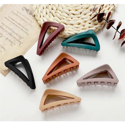 New Fashion Headwear Colorful Hairpins Hair Clip Crab Hair Claws For Women Girl Simple and Elegant Clamp Women Hair Accessories