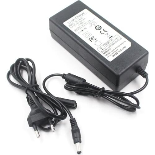 Output 54.6V2A 54.6V 2A Electric Bike Lithium Battery Charger for 48V Li-ion Lithium Battery Pack 5.5*2.1MM Plug 48V2A Charger