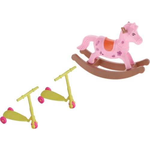 1/6 Scale Cradle Bed + Stroller Kit for Doll Action Figures Accessory