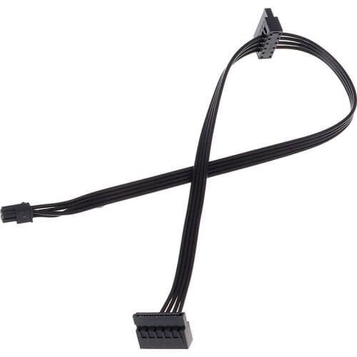 1Pc 45CM mini 4 Pin to 2 Sata SSD power supply cable for lenovo M410 M610 M415