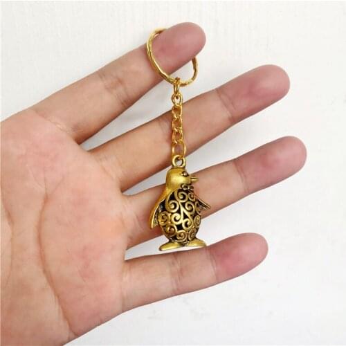 1pcs Super Cute Penguin Earring Metal Charms 3D Crafts Animal Drop Earrings Necklace Keychain Pendants Jewelry Findings