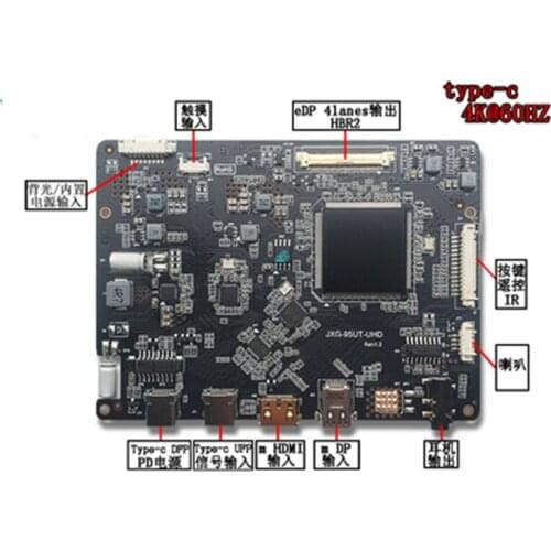 4K 60HZ ISDN 120HZ 144HZ Portable display driver board type-c projection screen DIY Vice screen HDR