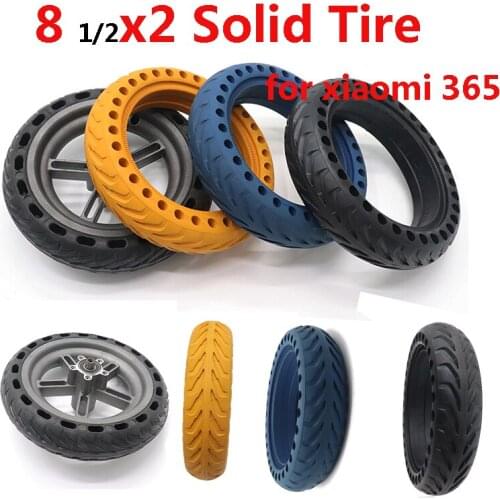 8.5x2.0 8.5 inch Electric Scooter Honeycomb Shock Absorber Damping Tyre Durable Rubber Solid Tire For Xiaomi Mijia M365