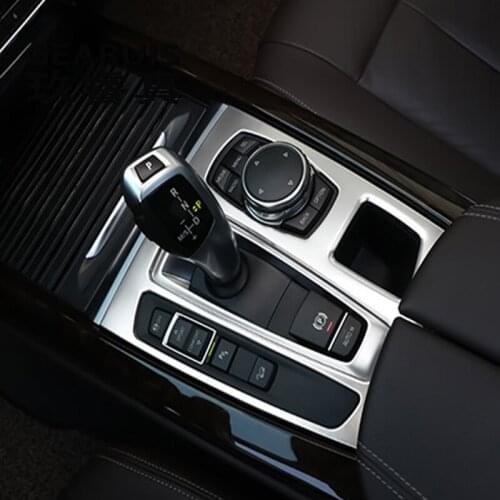 Car Styling For bmw f15 f16 Stickers Decorative Cover trim Strip for Car Control Gear Shift Panel x5 x6 Interior Accessories LHD