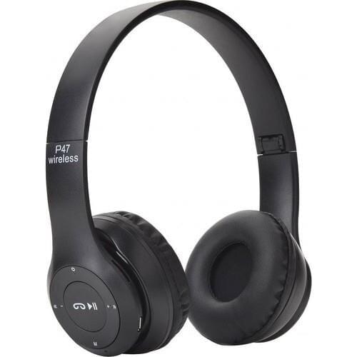 Torima P47 Extra Bass Wireless Bluetooth 5.0 + Edr Fm Radio Black