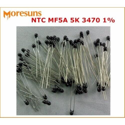 Fast Free ship 500pcs/lot NTC bead form thermistor (small black)MF5A 5K 3470 1% good NTC
