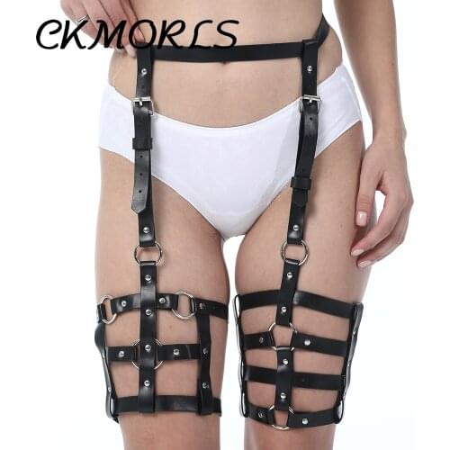 CKMORLS Sexy Bdsm Bondage Women Leather Harness Belt Garter Goth Chest Strap Sexy Sex Toys Lingerie Costumes Suspender Erotic