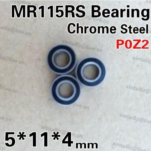 [CMMR115RS-P2]10PCS Free Shipping bearing steel ABEC-5 MR115RS 628/5-2RS rubber sealing ball bearing 5mm*11mm*4mm