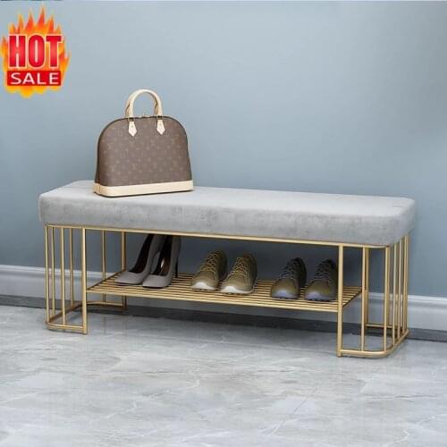 Color Shoe Stool With Shoe Storage Rack Door Side Home Sofa Stool Ottoman Simple Living Room Rest Bench Sofa
