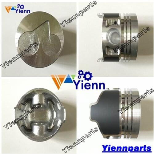 For Kubota V1505 Piston With Pin Clips Oversized +0.50 Fit Bobcat S100 loader InDirect injection Engine Spare Parts