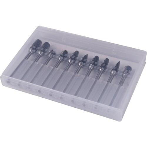 Double Thread Tungsten Steel Drill Bit Rotary Burr Grinding Bit 3mm Handle Electric Grinder Accessories Grinding Head