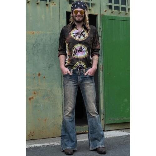 Mens Jeans Retro Punk Style Mens Pants Autumn Winter Fashion High-end Nostalgic High Waist Jeans Men Boyfriend Jeans