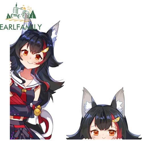 EARLFAMILY 13cm for Mio Hololive Car Stickers Cartoon Fashionable Decals Scratch-Proof Creative Vinyl Vehicle Skateboard Decor