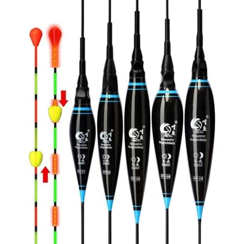 Electric Floats Night Light Luminous High Sensitive Fish Bite Remind Nano Bobber for Carp Fishing Tackles Night Fishing Float