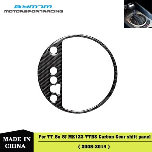 LHD Real Carbon fiber Gear shift panel Auto interior Car accessories For Audi TT 8N 8J MK123 TTRS
