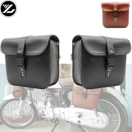 Motorcycle bag For Sportster XL 883 1200 Motor Saddle Bags Pu Leather Motorbike Side Tool Luggage Bag for Harley kawasaki yamaha