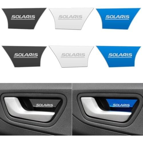 Car Interior Door Bowl Decoration Cover Door Protection Trim Sticker for Hyundai Solaris 2017-2020 Accessories