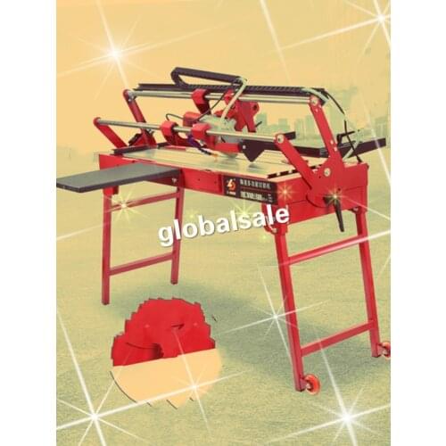 FREE SHIPPING D-7-1000 Multi-functional Desktop Tile Cutting Machine High Power Automatic Wet Tile Saw Cutter 2300W 220V 5500r/m