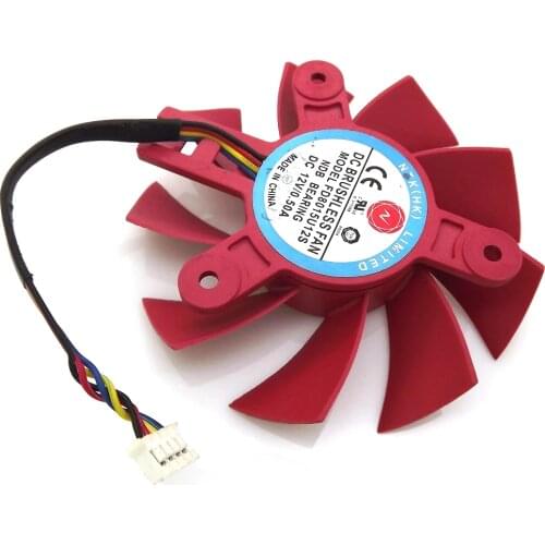 NTK FD8015U12S DC12V 0.50A 4Pin 75mm 47x47x47mm For AMD HD7750 HD7770 Graphics/Video Card Cooling Fan