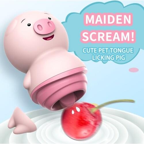Oumei Cute Pig Tongue Lick Women Vibrator Clitoris Massage for Woman Female Masturbator Mini Vibrators Anal Shop Vagina Sex Toys