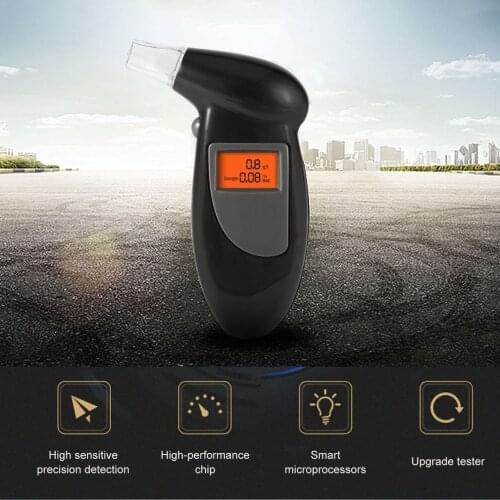 Backlight Display Digital LCD Alert Breath Alcohol Tester Prefessional Police Alcohol The Breathalyzer Parking Breathalyser