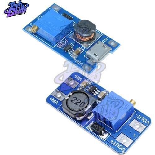 1PCS MT3608 DC-DC Step Up Converter Booster Power Supply Module Boost Step-up Board MAX output 28V 2A For Arduino