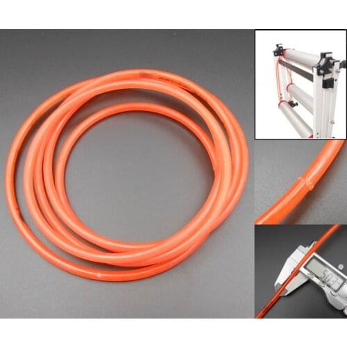 100Pcs NEW Drum Riding Cycling Training Table Transmission Roller Platform PU Belt Diameter 5MM Circumference 185cm 185CM Orange