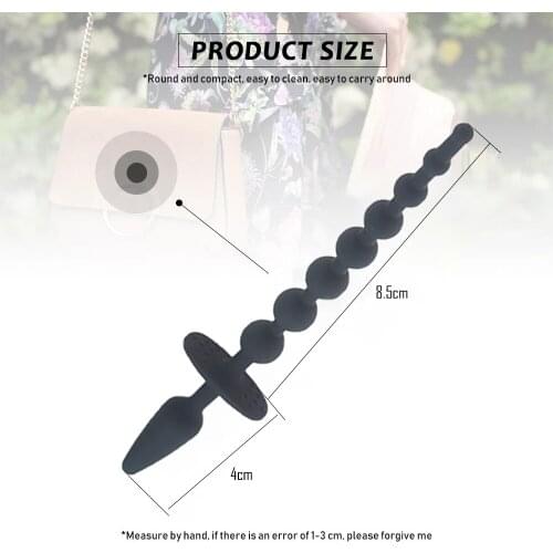 Backyard Pull Bead Long Beads Prostate Massager Anal Plug Sex Toys For Men Women Silicone Butt Plug For Beginner Vagina Open
