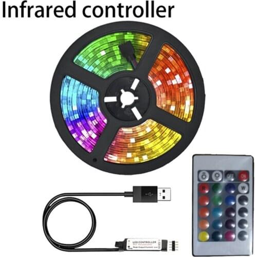 LED Strips Lights Bluetooth Infrared Control Flexible Lamp Tape Diode TV Background Lighting Christmas LED Strips DC12V Luces