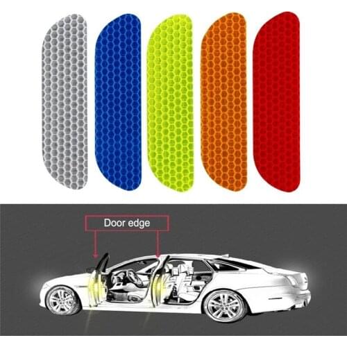 Car Door Edge Wheel Reflective Strips Eyebrow Safety Mark Reflective Stickers Decal Warning Stickers