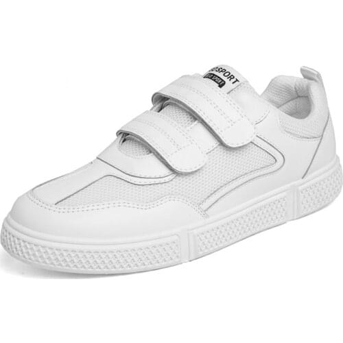 High Quality Velcro Men Casual Shoes Hot Sale Spring Autumn Casual Shoes Men Breathable Fashion Casual Men Shoes White